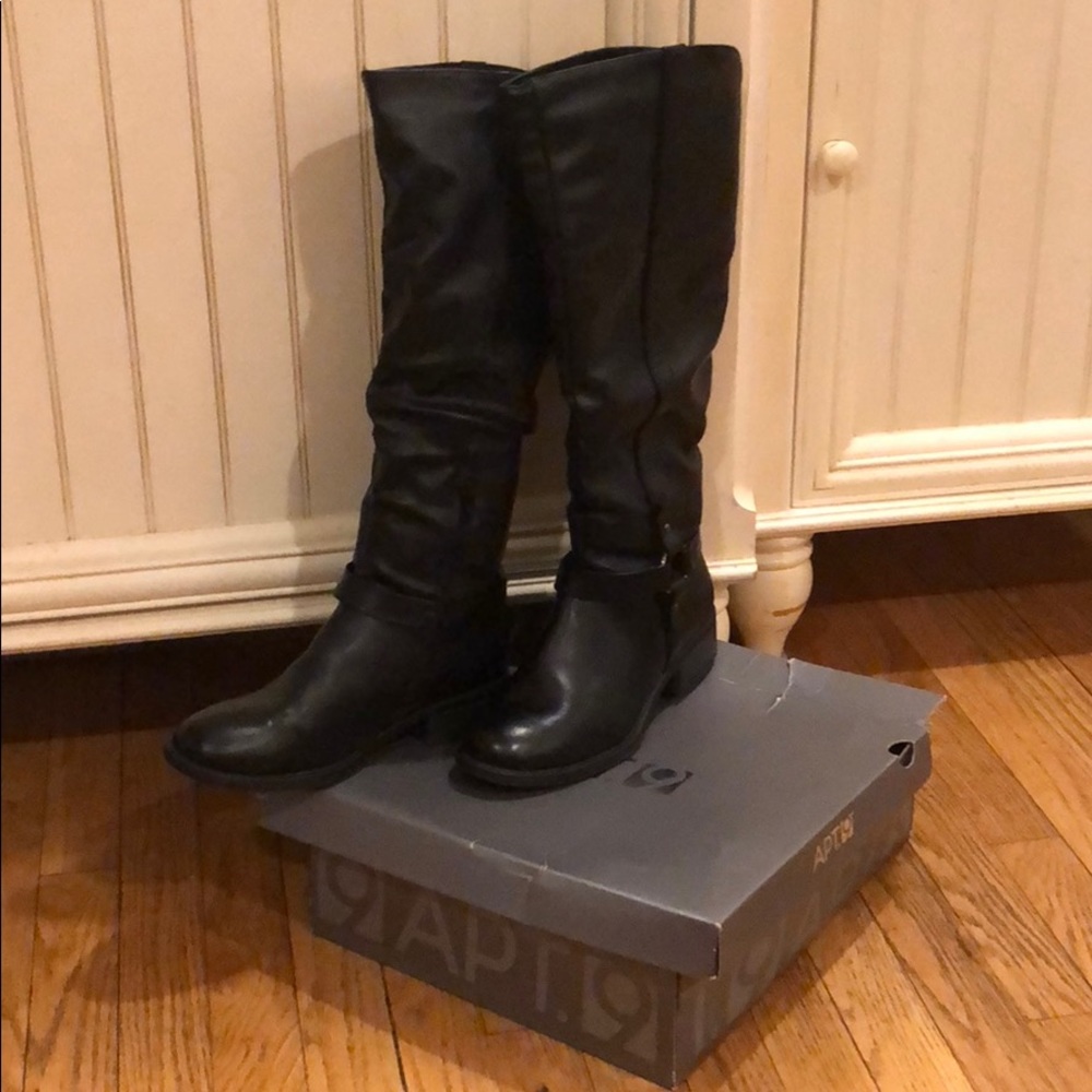 KOHLS Apt 9 Black Winter Dress Boots